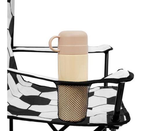 Крісло для кемпінгу NILS CAMP NC3303, чорно-біле