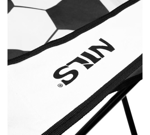 Крісло для кемпінгу NILS CAMP NC3303, чорно-біле