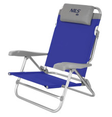Крісло для кемпінгу 2в1 NILS CAMP NC3502, синьо-сіре