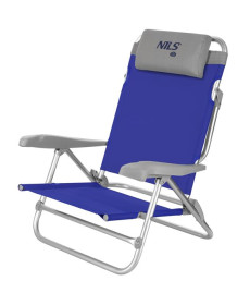 Крісло для кемпінгу 2в1 NILS CAMP NC3502, синьо-сіре