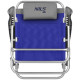 Крісло для кемпінгу 2в1 NILS CAMP NC3502, синьо-сіре