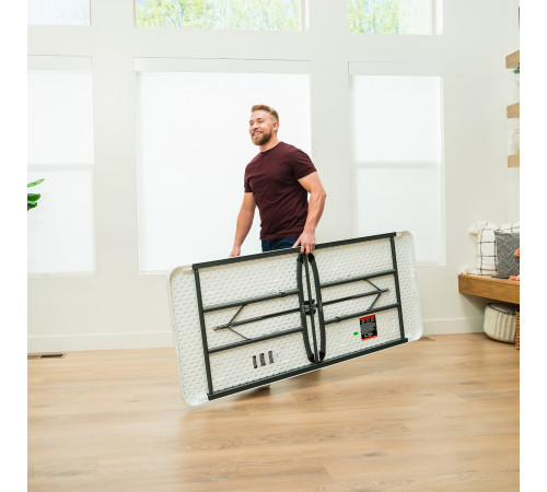 Стіл складаний LIFETIME 80955 182,8 х 76,4 х 73,6 см - білий