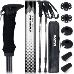 Трекінгові палиці Neo-Sport NS-381, сріблястий