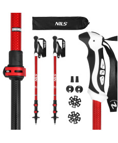 Трекінгові палиці NILS TK8601, червоні