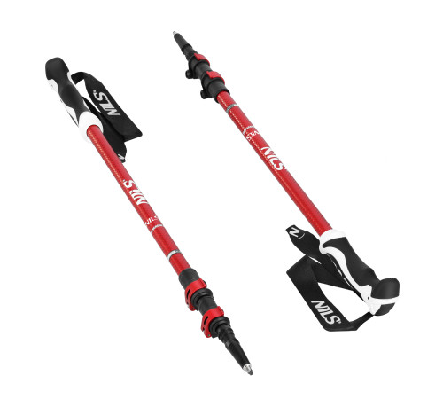 Трекінгові палиці NILS TK8601, червоні