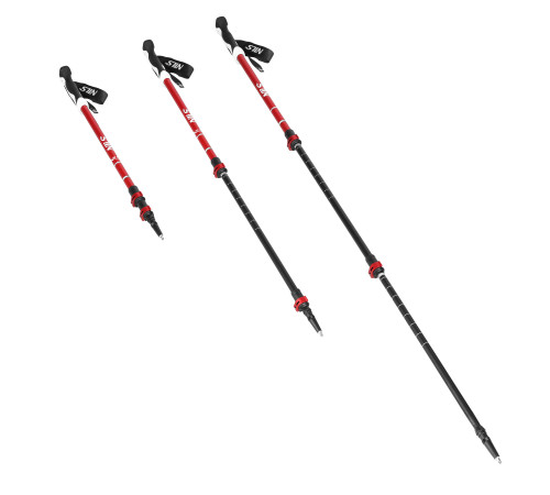 Трекінгові палиці NILS TK8601, червоні