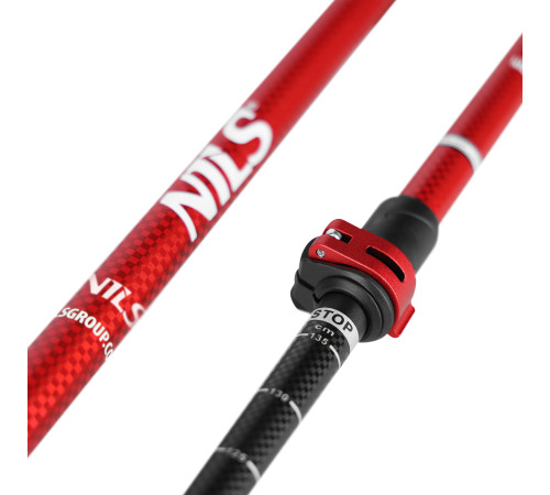 Трекінгові палиці NILS TK8601, червоні