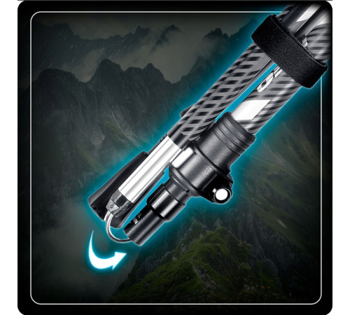 Трекінгові палиці Neo‑Sport NS‑382, чорні