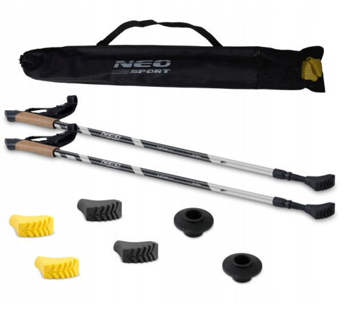Трекінгові палиці Neo‑Sport NS‑383, чорні
