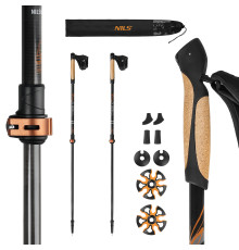 Палиці для скандинавської ходьби NILS CAMP NW8613 CARBON