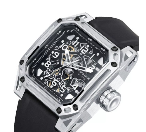 Годинник механічний NORTH EDGE SPACE X Silver Годинник механічний NORTH EDGE SPACE X Silver