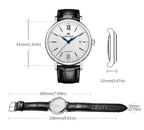 Годинник механічний NORTH EDGE AMOY Blue