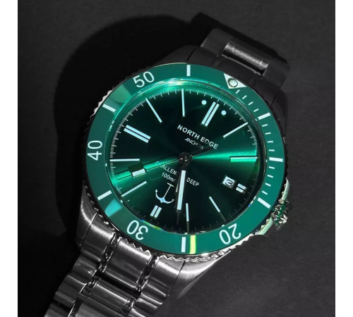 Годинник механічний NORTH EDGE ANCHOR Green Годинник механічний NORTH EDGE ANCHOR Green