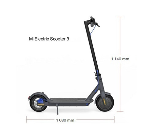 Електросамокат Xiaomi Mi Electric Scooter 3 чорний Електросамокат Xiaomi Mi Electric Scooter 3 чорний