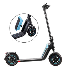 Електросамокат зі знімною батареєю W-TEC SwapCharge 500 W 10” чорно-блакитний