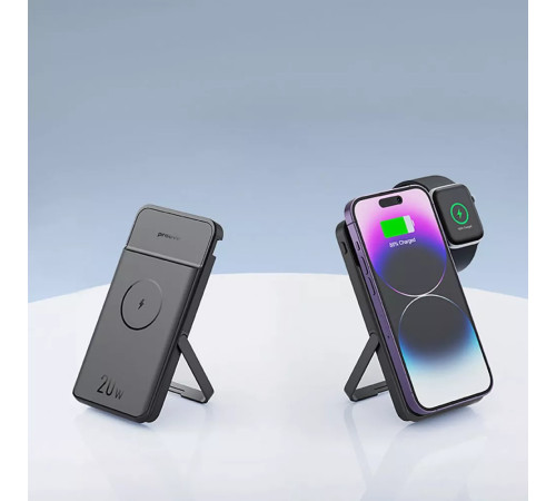 Повербанк бездротовий 2-в-1 Proove Power Stand 20W 10000mAh, чорний Повербанк бездротовий 2-в-1 Proove Power Stand 20W 10000mAh, чорний