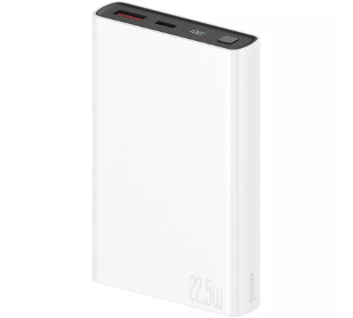 Повербанк Proove Hyper Flux Plus 22.5W 10000 mAh, білий Повербанк Proove Hyper Flux Plus 22.5W 10000 mAh, білий