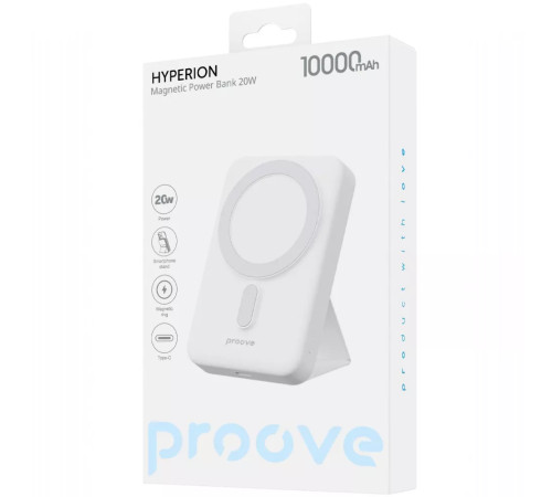 Повербанк Proove Hyperion 2025 20W 10000 mAh, білий Повербанк Proove Hyperion 2025 20W 10000 mAh, білий