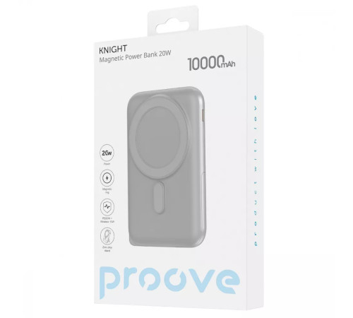 Повербанк Proove Knight 20W 10000 mAh, бежевий Повербанк Proove Knight 20W 10000 mAh, бежевий