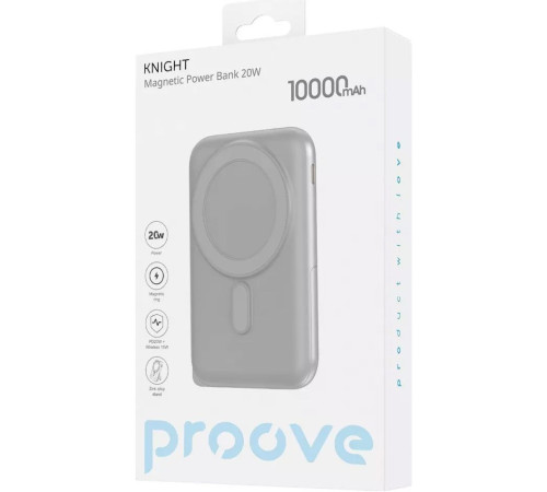 Повербанк Proove Knight 20W 10000 mAh, темно-сірий Повербанк Proove Knight 20W 10000 mAh, темно-сірий