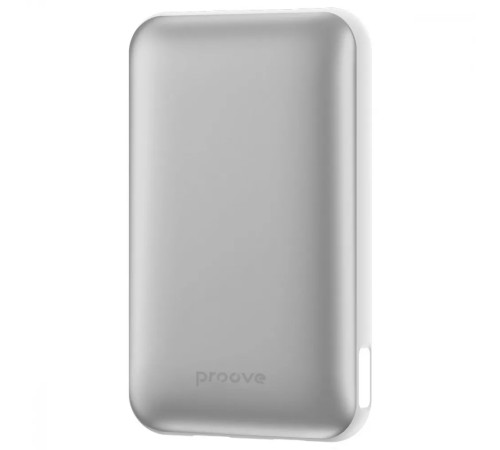 Повербанк Proove Vibe Energy Plus 22.5W 10000 mAh, сріблясто-білий Повербанк Proove Vibe Energy Plus 22.5W 10000 mAh, сріблясто-білий