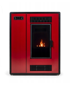 Пелетна піч-камін THUNDER ARIA RED 12 кВт