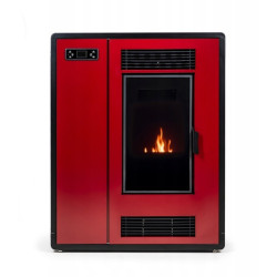 Пелетна піч-камін THUNDER ARIA RED 12 кВт