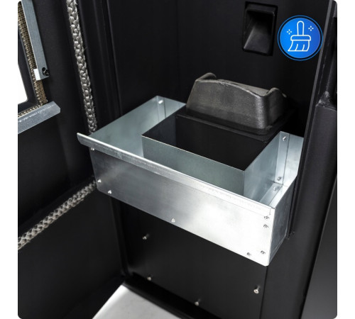 Пелетна піч-камін THUNDER GAREN BLACK 15 кВт