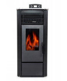 Пелетна піч-камін THUNDER KARMEN BLACK 10 кВт