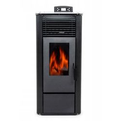 Пелетна піч-камін THUNDER KARMEN BLACK 10 кВт