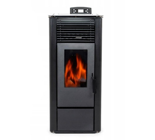 Пелетна піч-камін THUNDER KARMEN BLACK 10 кВт