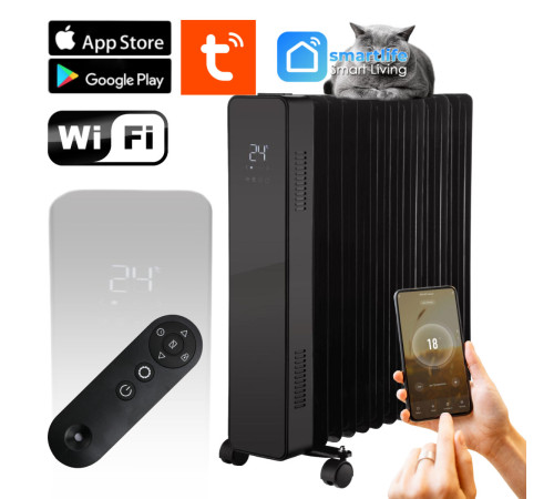 Масляний обігрівач THUNDER SIMPLE-BLACK – 2500Вт Масляний обігрівач THUNDER SIMPLE-BLACK – 2500Вт
