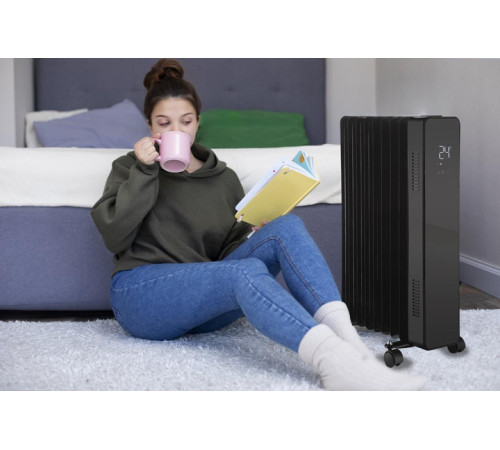 Масляний обігрівач THUNDER SIMPLE-BLACK – 2500Вт Масляний обігрівач THUNDER SIMPLE-BLACK – 2500Вт