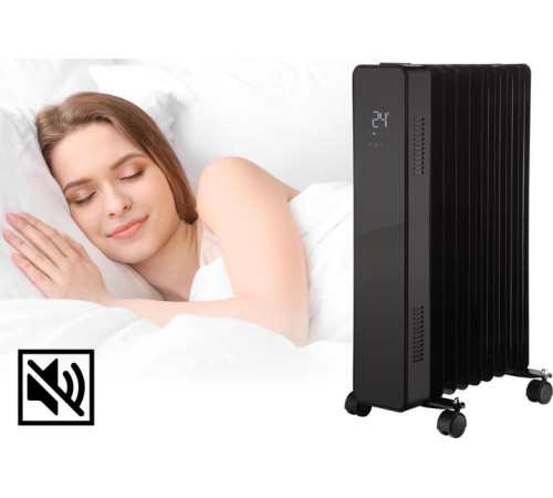 Масляний обігрівач THUNDER SIMPLE-BLACK – 2500Вт Масляний обігрівач THUNDER SIMPLE-BLACK – 2500Вт