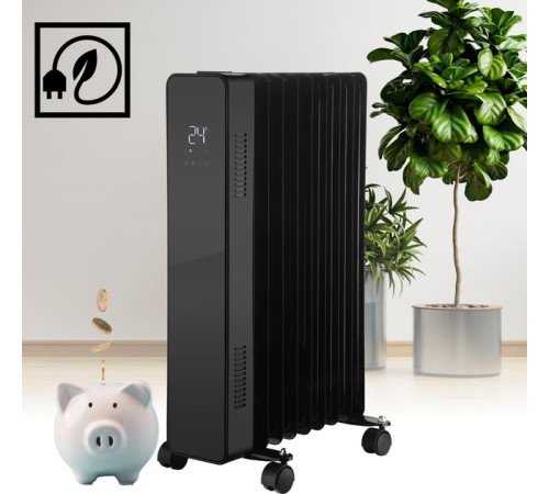 Масляний обігрівач THUNDER SIMPLE-BLACK – 2500Вт Масляний обігрівач THUNDER SIMPLE-BLACK – 2500Вт