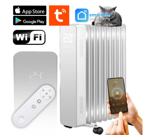 Масляний обігрівач THUNDER SIMPLE-WHITE – 2500Вт Масляний обігрівач THUNDER SIMPLE-WHITE – 2500Вт