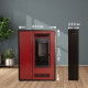 Пелетна піч-камін Thunder Aria Red 7,5 кВт