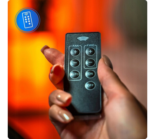 Пелетна піч-камін ARIA BLACK 12 кВт