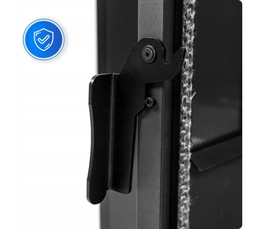 Пелетна піч-камін ARIA BLACK 12 кВт