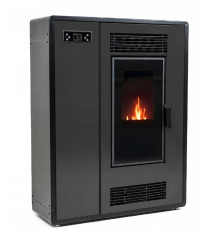 Пелетна піч-камін ARIA BLACK 12 кВт