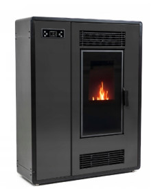Пелетна піч-камін ARIA BLACK 12 кВт