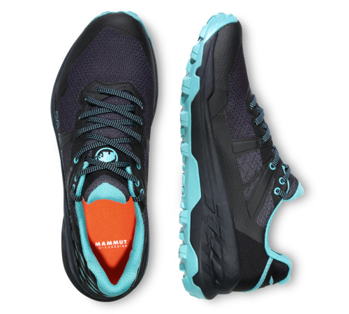 Жіночі трекінгові черевики Mammut Sertig II Low GTX® - чорно-бірюзовий, розмір 38 2/3 Жіночі трекінгові черевики Mammut Sertig II Low GTX® - чорно-бірюзовий, розмір 38 2/3
