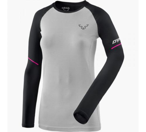 Футболка Dynafit Alpine Pro L/S Tee Wms - 46/40 - бордовий/блакитний