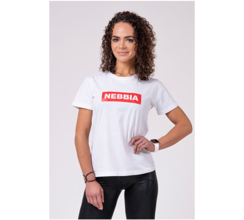 Жіноча футболка Nebbia Basic 592 - розмір S / білий Жіноча футболка Nebbia Basic 592 - розмір S / білий