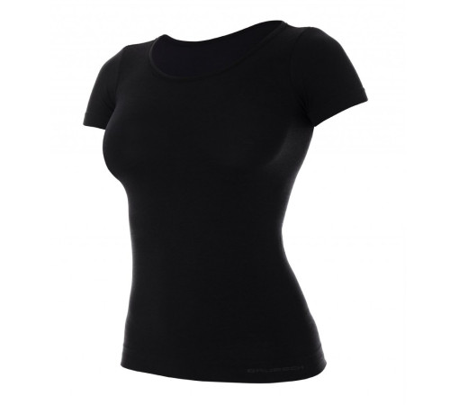 Жіноча футболка Brubeck Wool Comfort - S - чорна Жіноча футболка Brubeck Wool Comfort - S - чорна