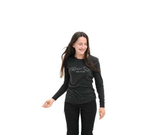 Футболка ж Turbat Cozy Logo 2 LS Wmn caviar - M - чорний Футболка ж Turbat Cozy Logo 2 LS Wmn caviar - M - чорний
