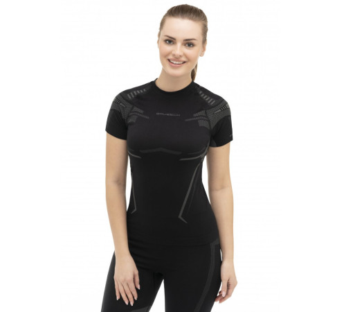 Жіноча спортивна футболка Bruback Dry - XL - чорна/графіт Жіноча спортивна футболка Bruback Dry - XL - чорна/графіт
