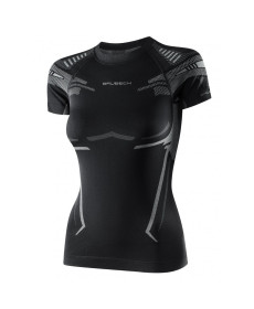 Жіноча спортивна футболка Bruback Dry - XL - чорна/графіт