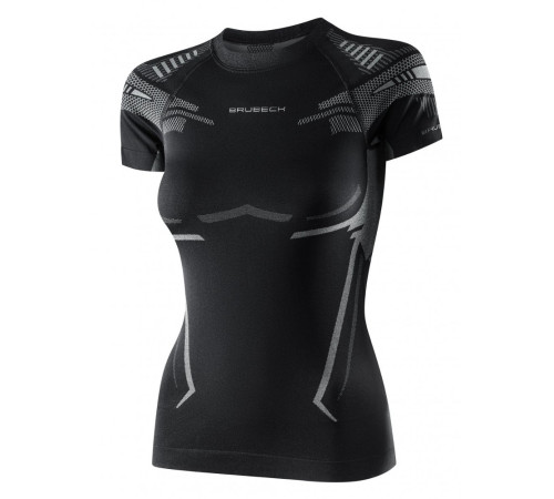 Жіноча спортивна футболка Bruback Dry - XL - чорна/графіт Жіноча спортивна футболка Bruback Dry - XL - чорна/графіт