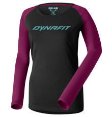Футболка Dynafit 24/7 L/S Tee Wms - 46/40 - чорний/бордовий